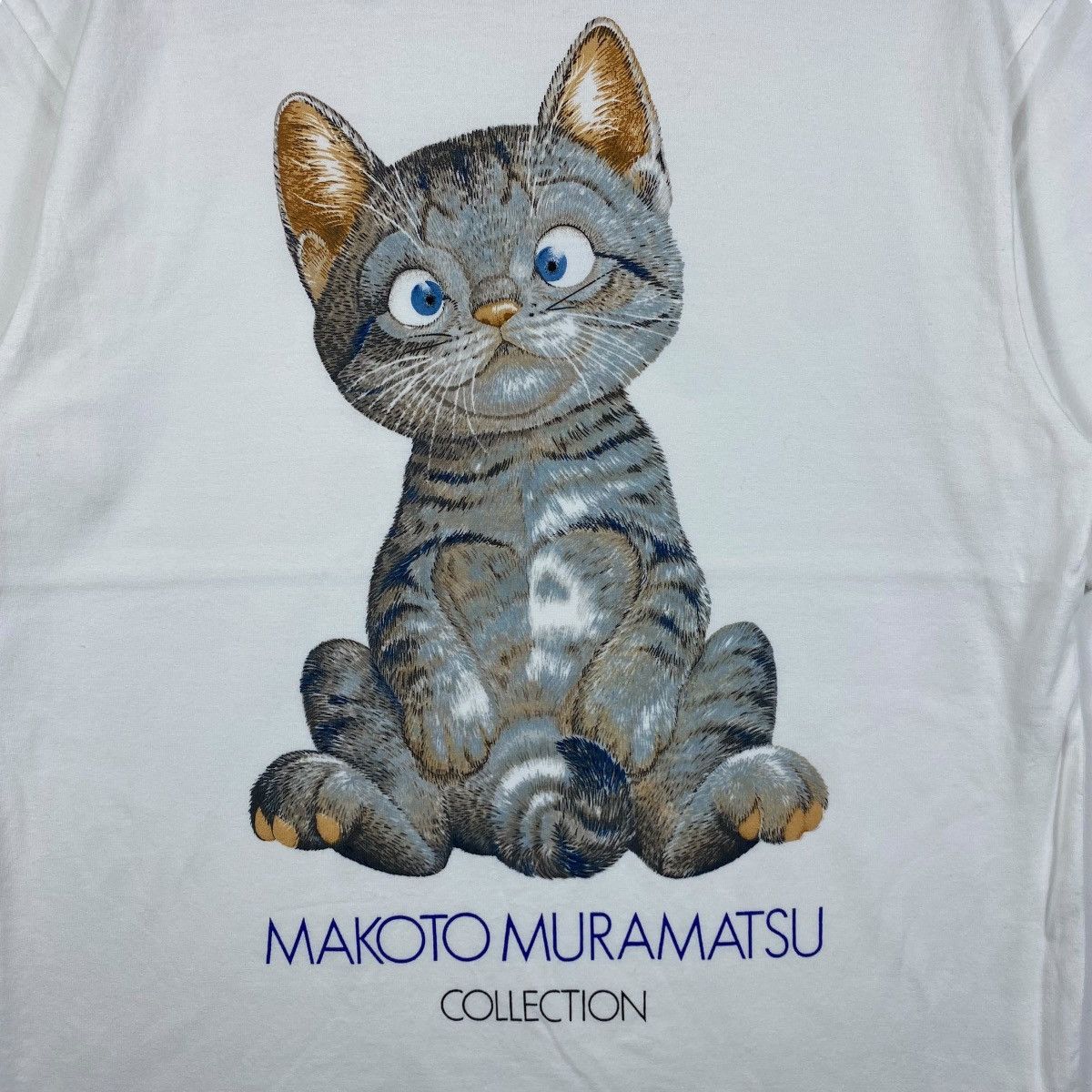 Japanese Brand Vintage 80's MAKOTO MURAMATSU COLLECTION Cat Illustration Size US M / EU 48-50 / 2 - 2 Thumbnail
