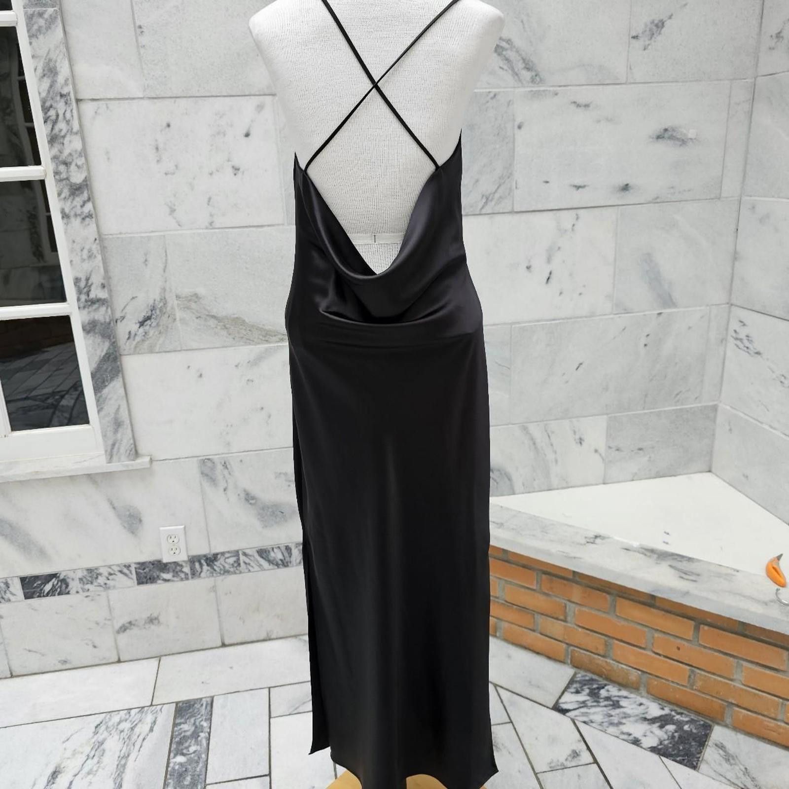 Topshop Topshop Women's Black Formal Dress NWT Size M / US 6-8 / IT 42-44 - 4 Thumbnail