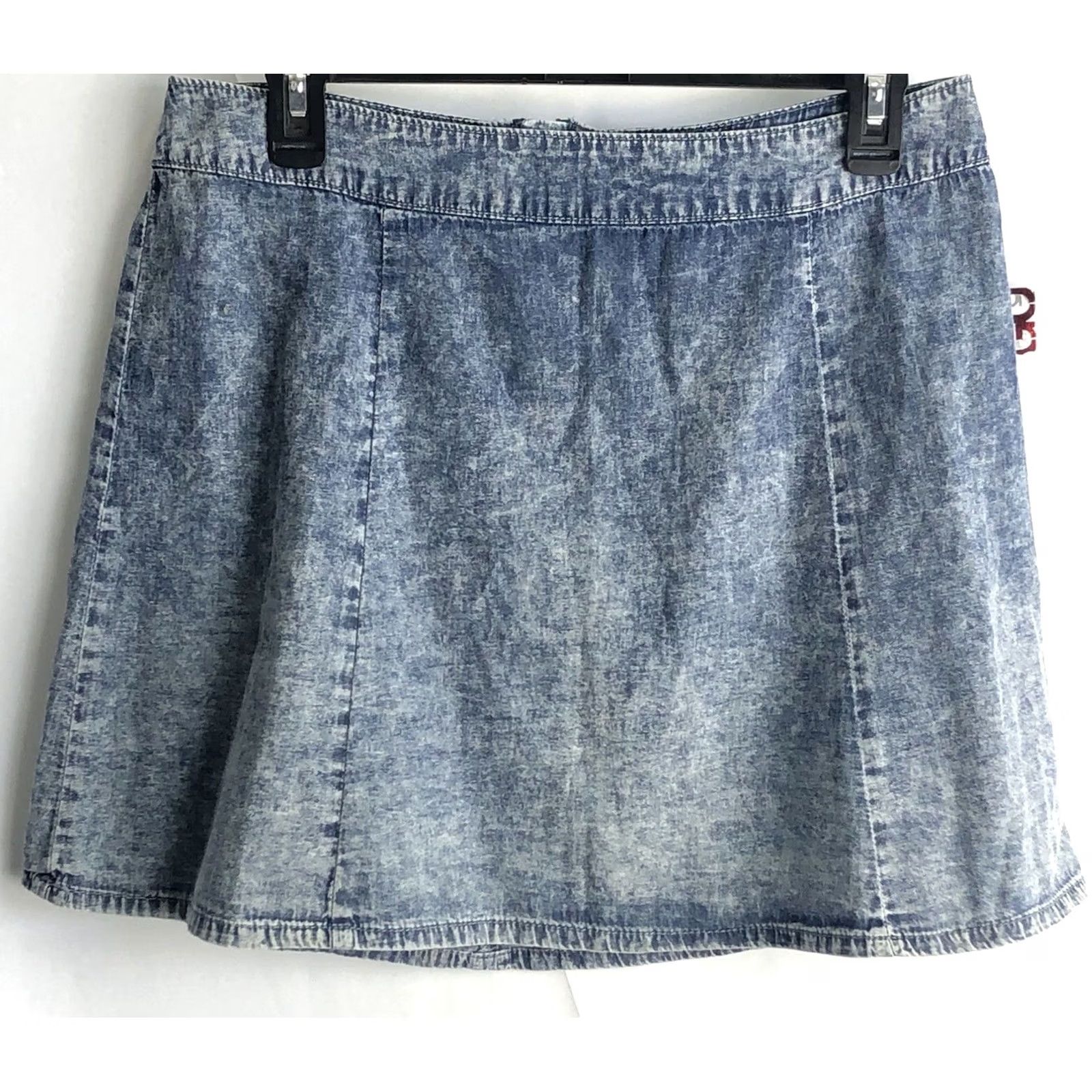 Vintage VINTAGE Bongo Skirt Woman Mini Denim Blue 30"W 90s Y2K Preppy Grunge 80s 90s Shorts - Womens Size 36" / US 14 / IT 50 - 2 Thumbnail