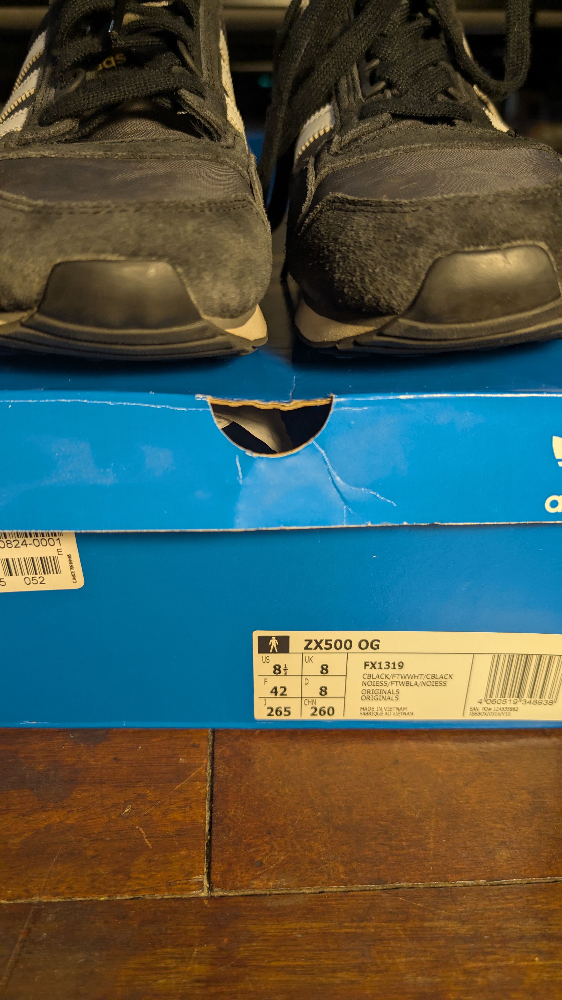 Adidas 2021 Adidas ZX 500 OG Reissue Trainers 'Core Black' UK 8 Size US 8.5 / EU 41-42 - 5 Thumbnail