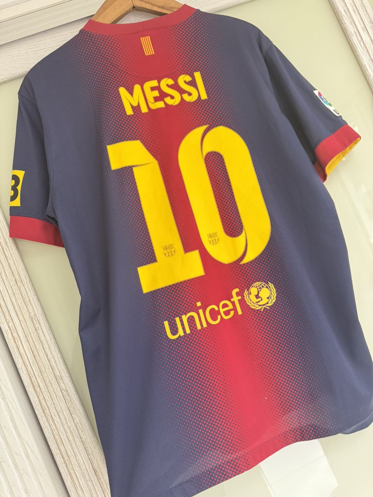 Nike Messi #10 Barcelona 2012-2013 Home Soccer Jersey Vintage Kit Size US L / EU 52-54 / 3 - 5 Thumbnail