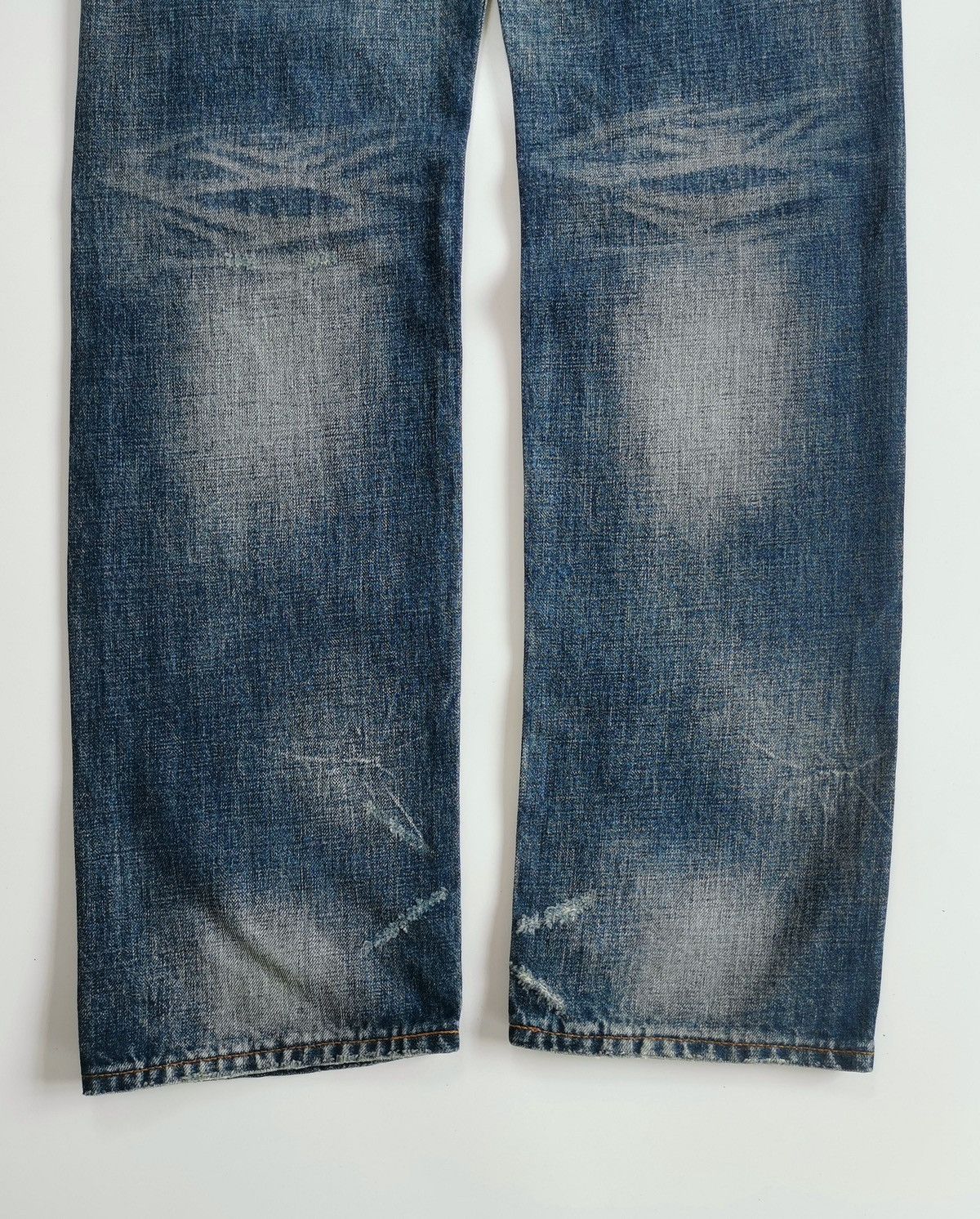 Takeo Kikuchi Takeo Kikuchi Plaid Patchwork Denim Jeans ERD Grunge Size US 31 - 10 Thumbnail