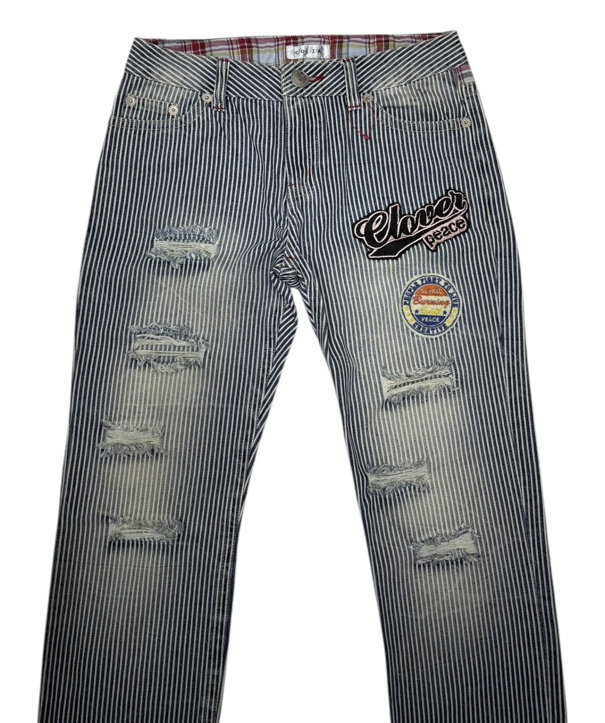 Hysteric Glamour × If Six Was Nine × Japanese Brand Vintage Colza Stripe Japanese Brand Punk Style Jeans Size 30" / US 8 / IT 44 - 3 Thumbnail