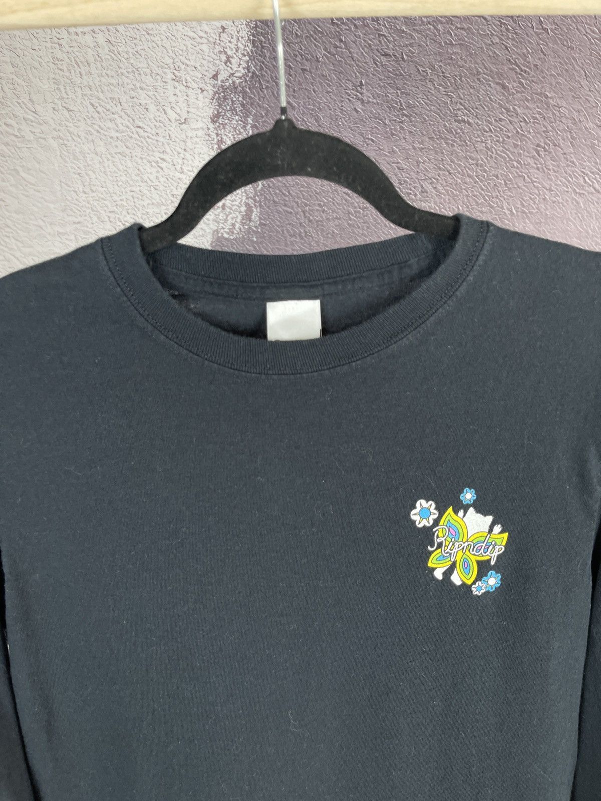 RIPNDIP Ripndip skateboarding black big logo long sleeve tee shirts Size US S / EU 44-46 / 1 - 7 Thumbnail