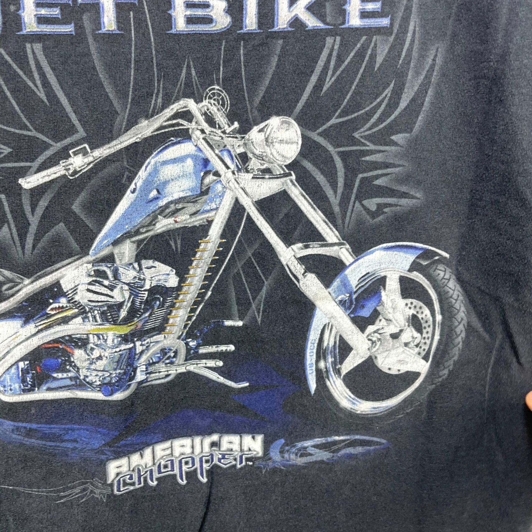 Vintage VINTAGE American Chopper Motorcycle Sun Faded T-Shirt XL Coast West Shirt Men XL Black Size US XL / EU 56 / 4 - 5 Thumbnail