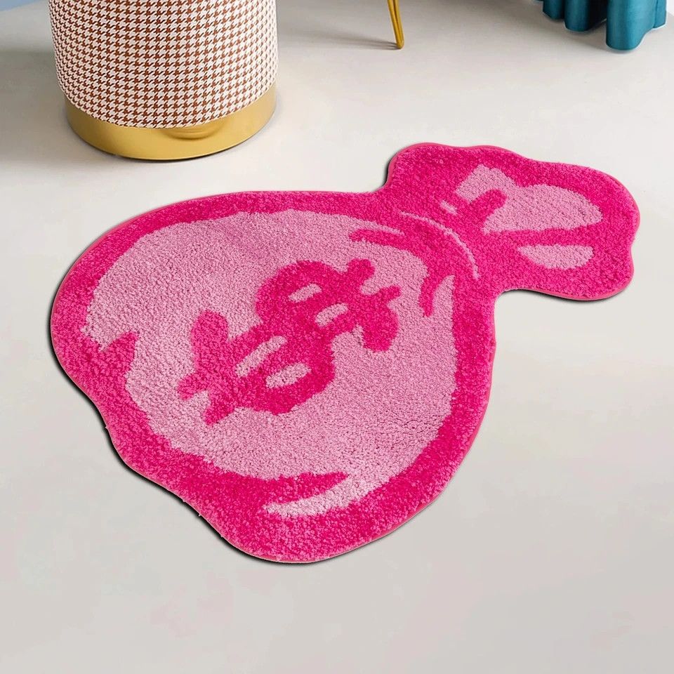 Other Pink Purse Tufted Rug Cartoon Flocking Carpet Size ONE SIZE - 2 Thumbnail