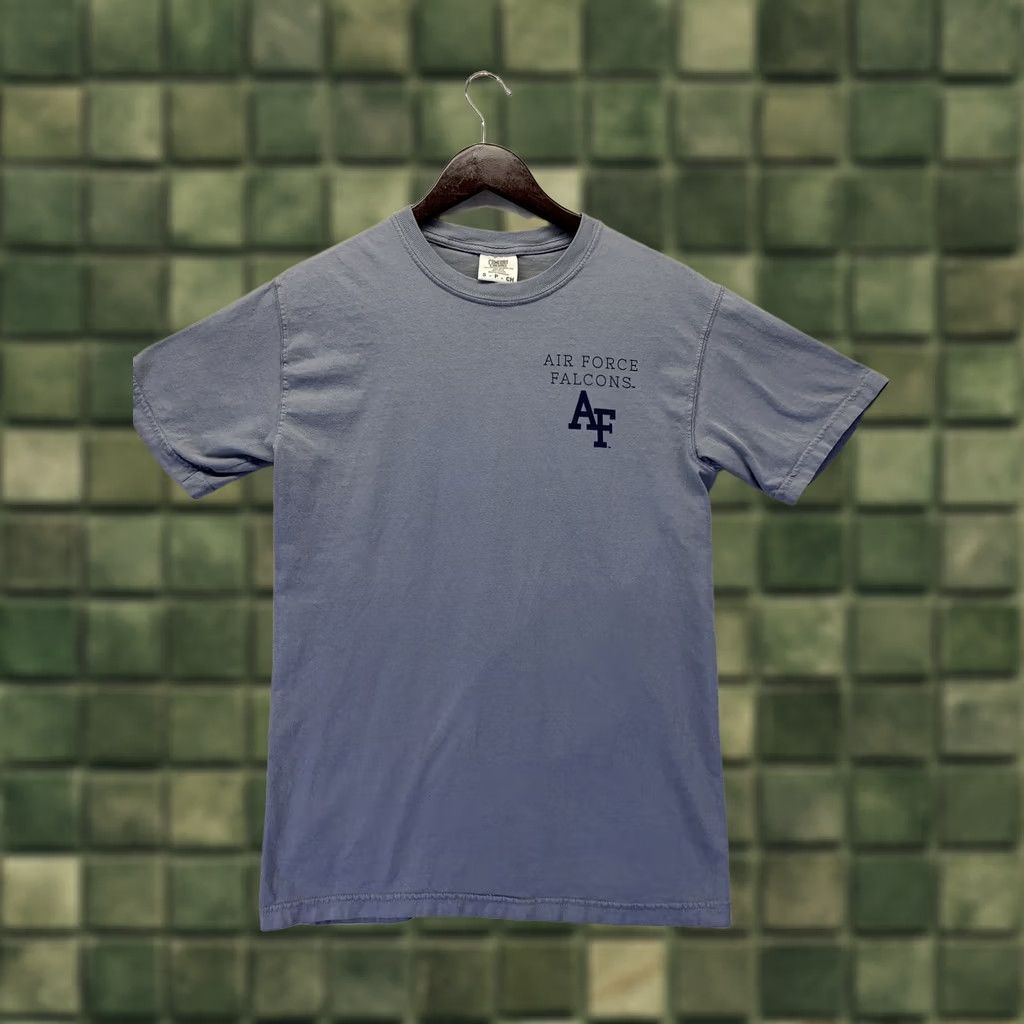 Comfort Colors Men's Gray Air Force Falcons T-Shirt Sz Small Comfort Colors Crew Neck Short Sleeve Graphic Print Size US S / EU 44-46 / 1 - 1 Thumbnail