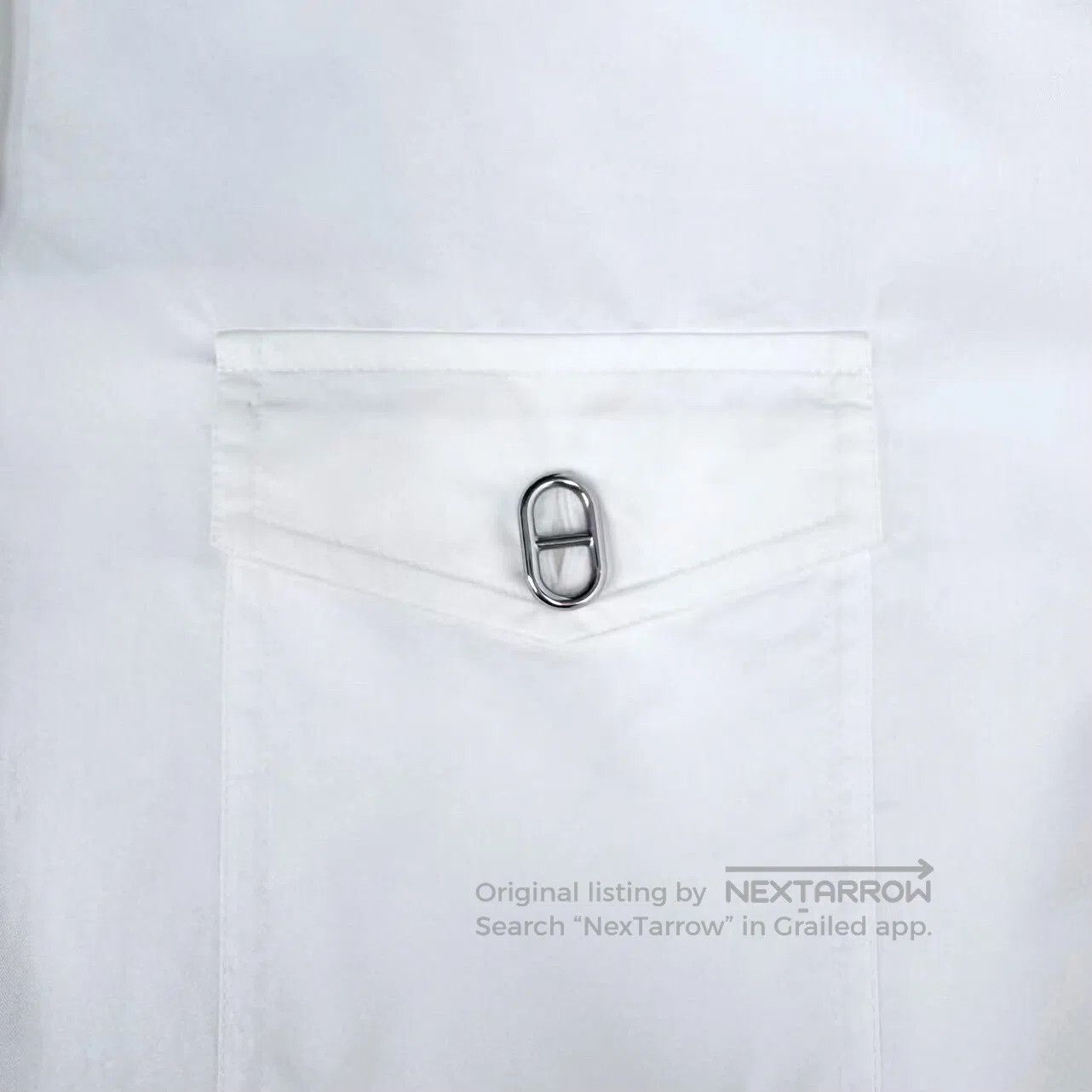 Hermes Hermes SS23 White Pig Nose Shirtdress| Size XXS / US 00 / IT 34 - 4 Thumbnail