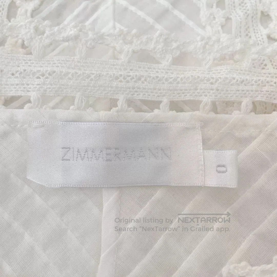 Zimmermann Zimmermann White Lace Panel Top. Size XS / US 0-2 / IT 36-38 - 6 Thumbnail