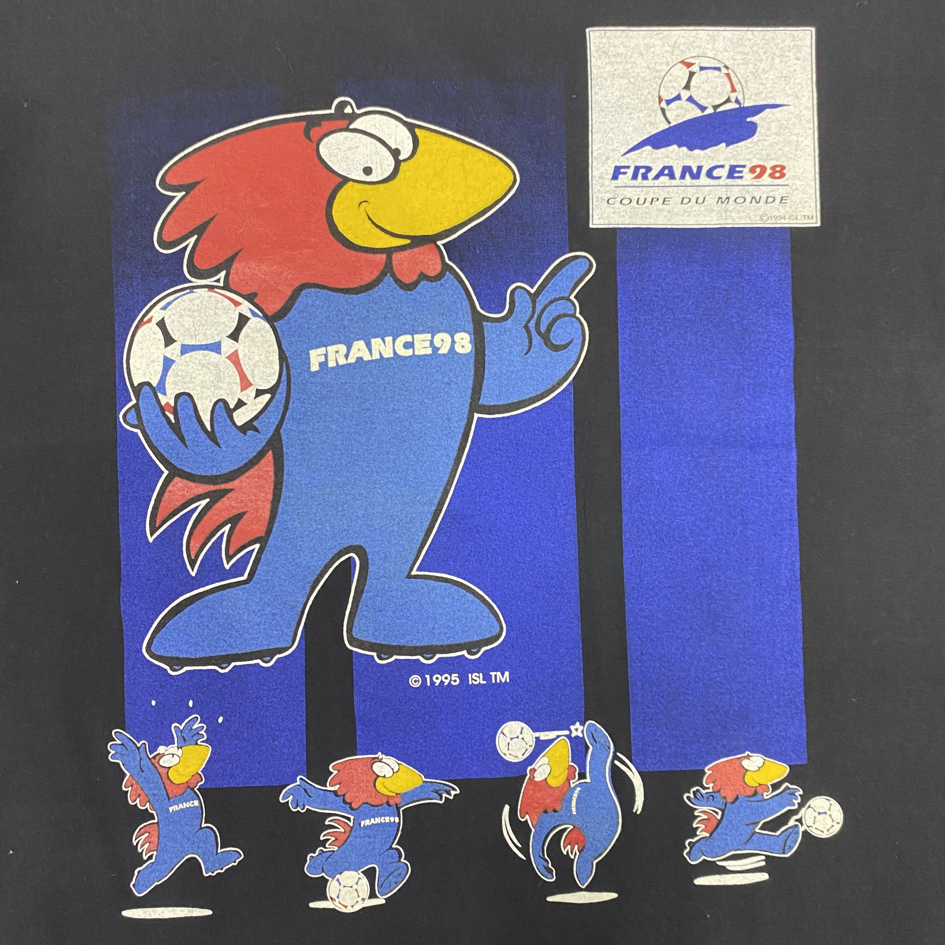 Vintage Vintage France 1998 World Cup Mascot TShirt - I056 Size US L / EU 52-54 / 3 - 3 Thumbnail
