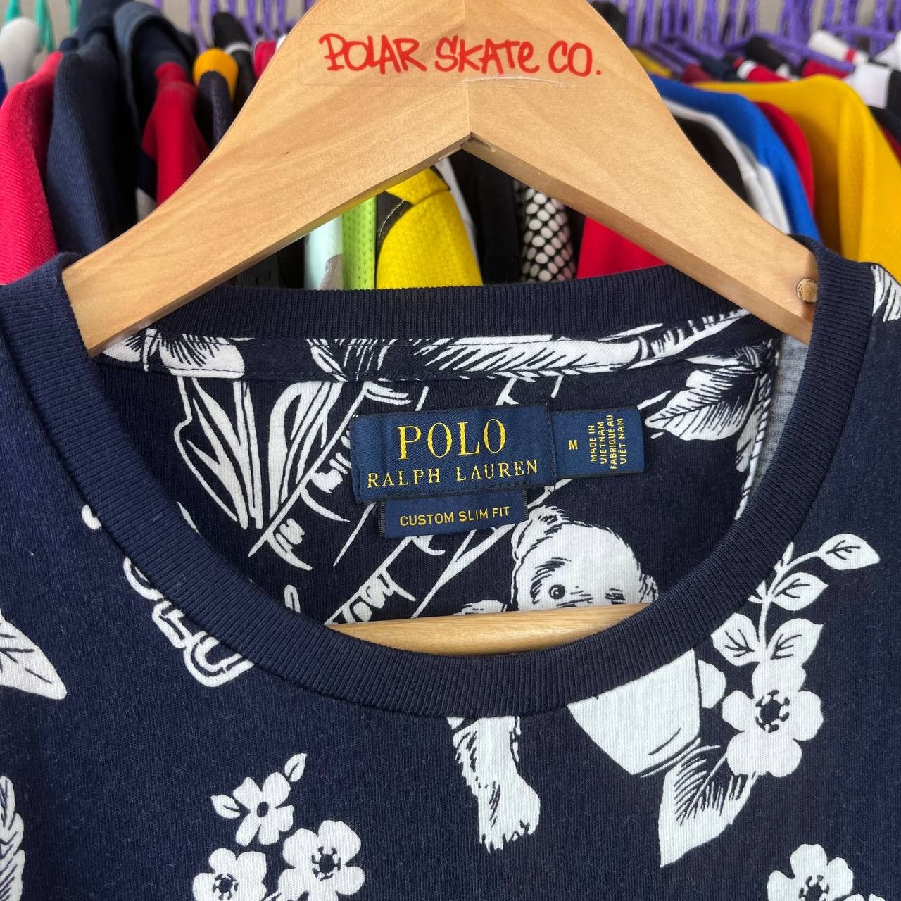 Polo Ralph Lauren Polo Ralph Lauren Polo Bear Summer Blue Tshirt Size M Size US M / EU 48-50 / 2 - 6 Thumbnail