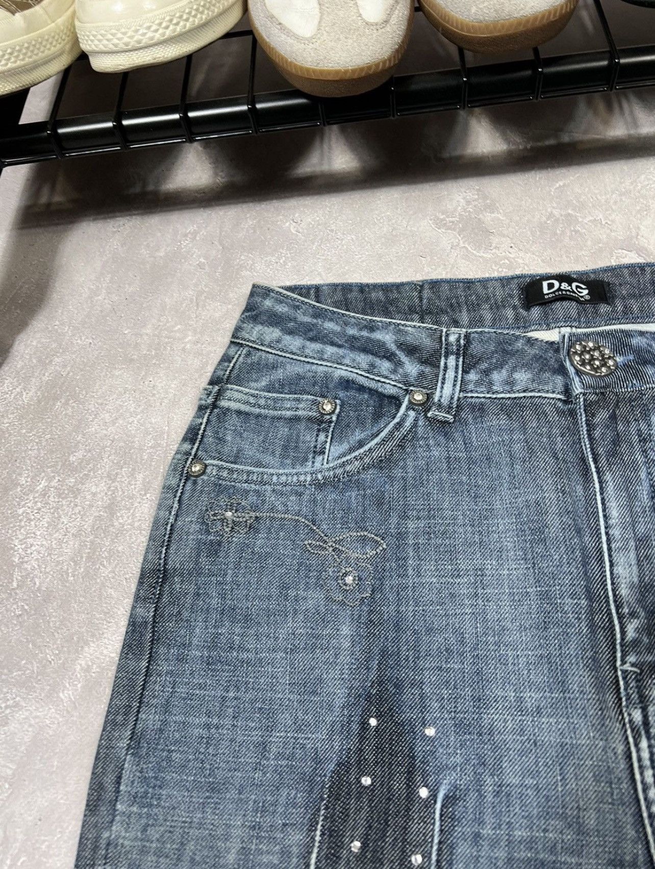 Dolce & Gabbana × Vintage Vintage Dolce Gabbana Distressed Jeans Size 33" - 8 Thumbnail