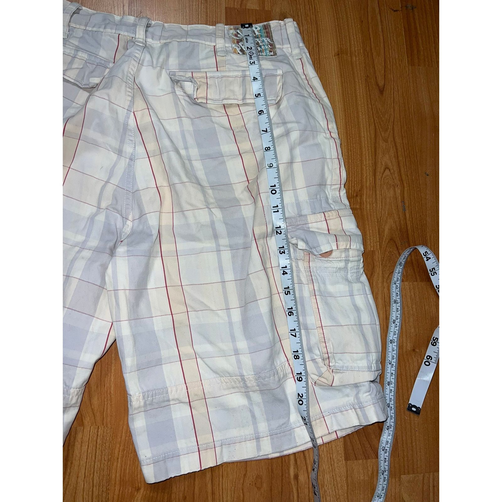 Chip & Pepper Chip and Pepper Cargo Shorts Checkered Striped 32 Small Hole Size US 32 / EU 48 - 13 Thumbnail