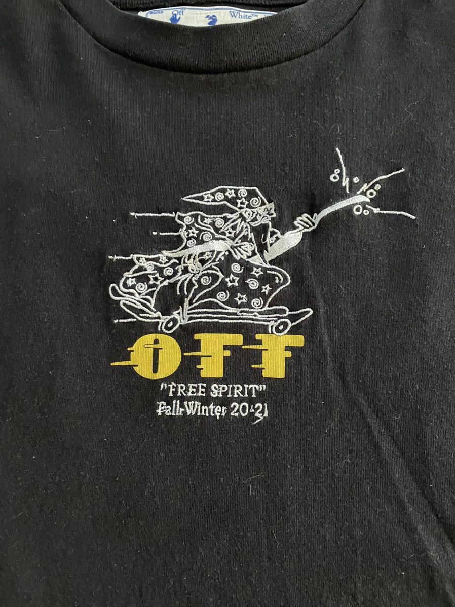 Off-White OFF White Free Wizard Black Tee Size US M / EU 48-50 / 2 - 4 Thumbnail