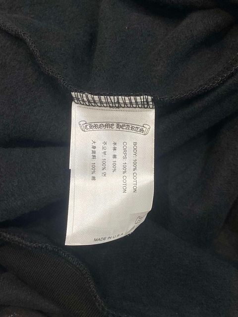 Chrome Hearts CHROME HEARTS Vertical Logo Glitter Zip Hoodie Size US L / EU 52-54 / 3 - 8 Thumbnail
