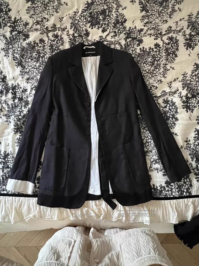 Ann Demeulemeester Ann Demeulemeester Avant-garde Designer Brand Suit Jacket Size XXS / US 00 / IT 34 - 1 Thumbnail