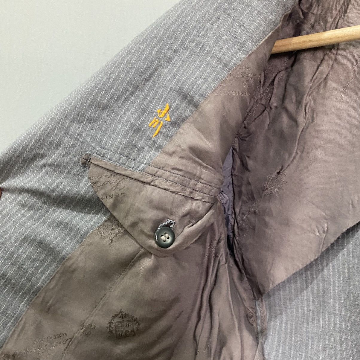 Loro Piana Loro Piana Fabric Pinstripe Wool Silk Blazer Jacket - Grey Size US S / EU 44-46 / 1 - 13 Thumbnail