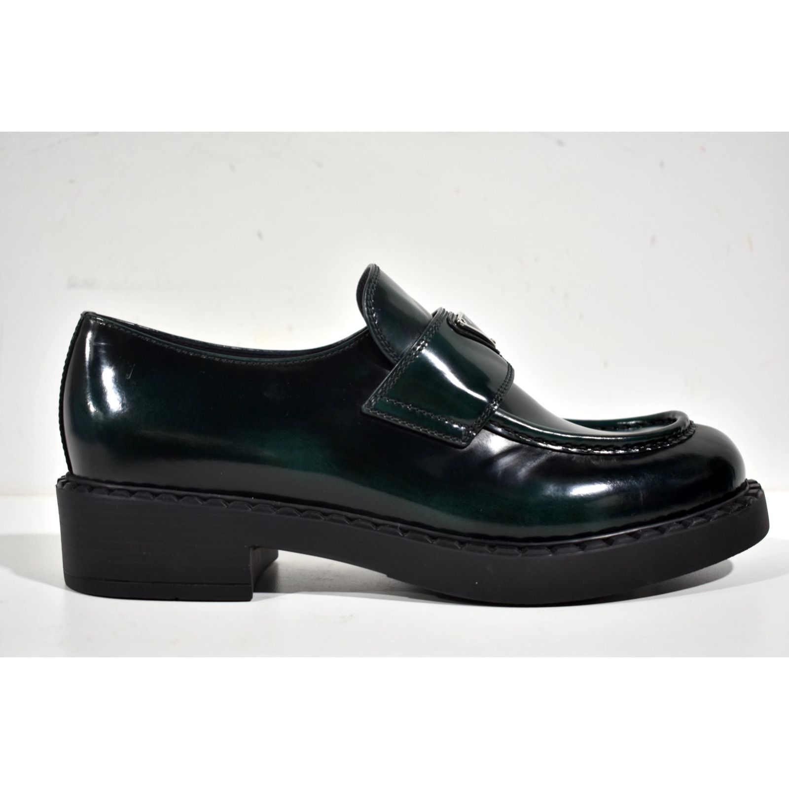 Prada Spazzolato Bosco Platform Loafer Creeper Slip On Flat 40.5 Size US 10.5 / IT 40.5 - 3 Thumbnail