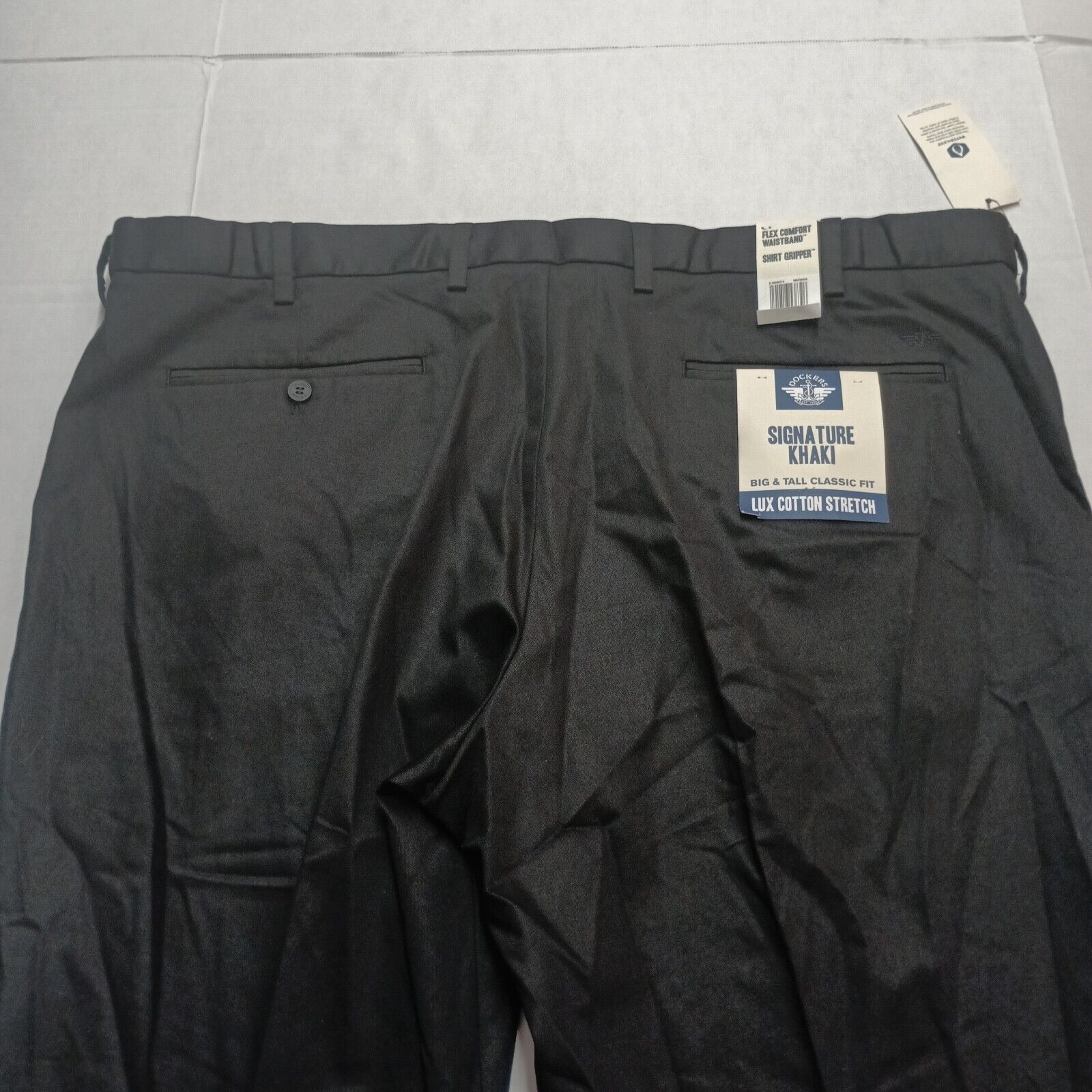 Dockers Dockers Signature Khakis Men's 48x29 Black Straight Classic Size US 44 / EU 60 - 7 Thumbnail