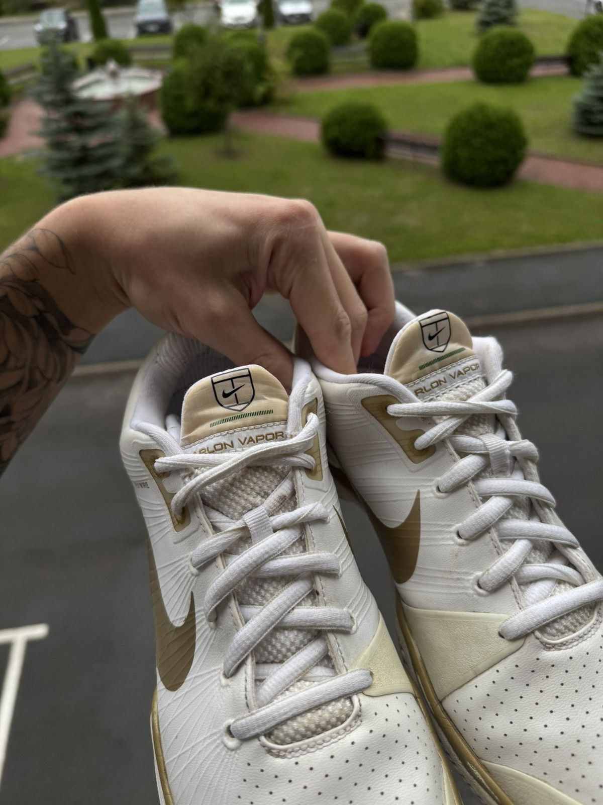Nike Nike Lunar Vapor Tour Federer Tennis Wimbledon 2010 Shoes Size US 10 / EU 43 - 13 Thumbnail