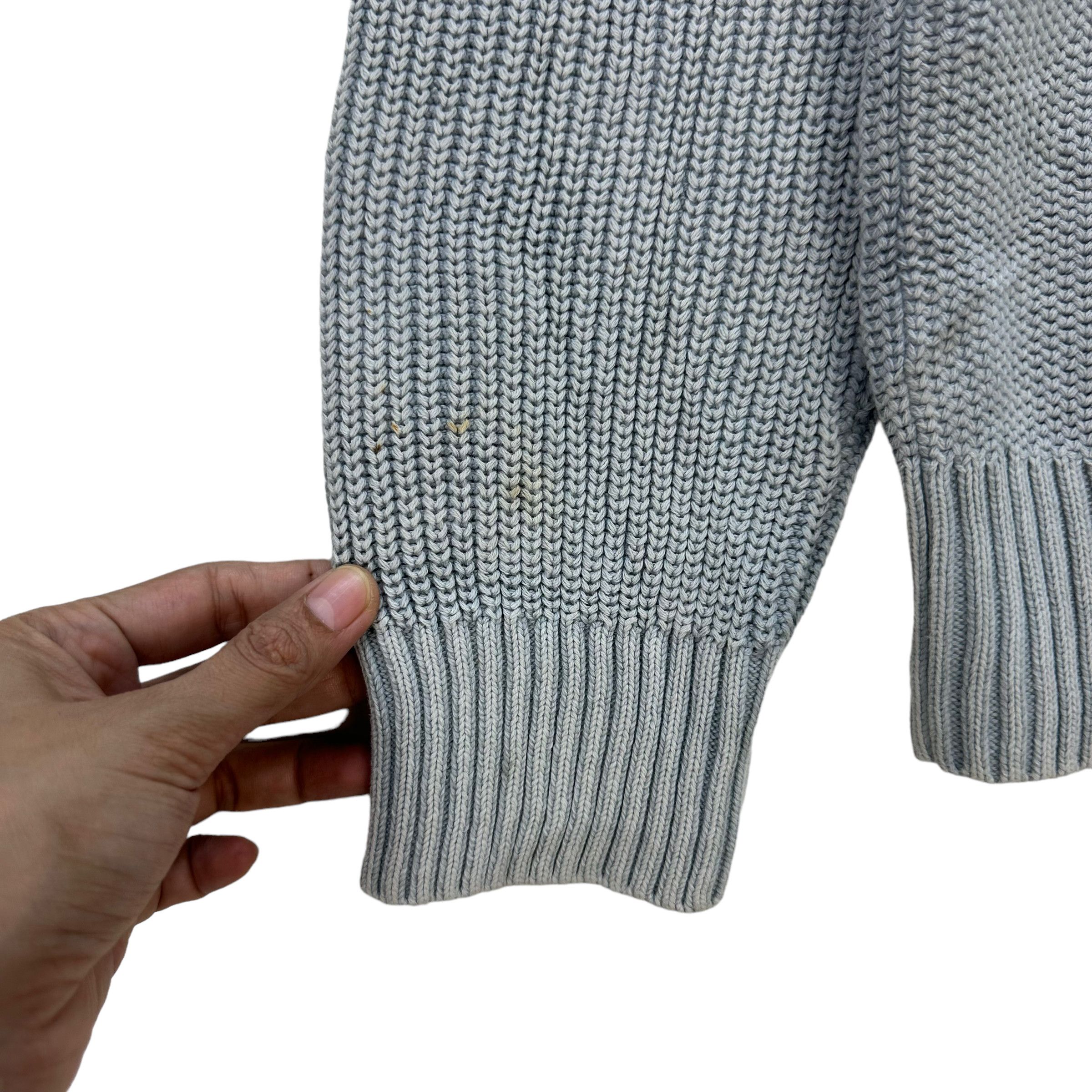 Japanese Brand LANDS' END HALF ZIP TURTLE NECK KNITTED SWEATER #8631-018 Size US L / EU 52-54 / 3 - 12 Thumbnail