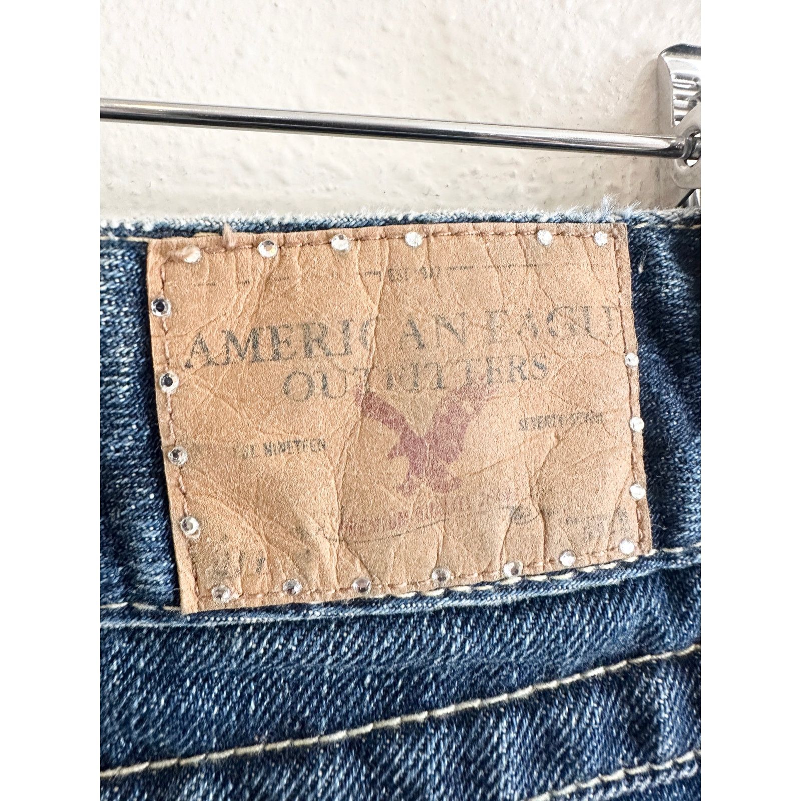 American Eagle Outfitters Y2K American Eagle Distressed Micro Miniskirt size 2 Size 27" / US 4 / IT 40 - 8 Thumbnail