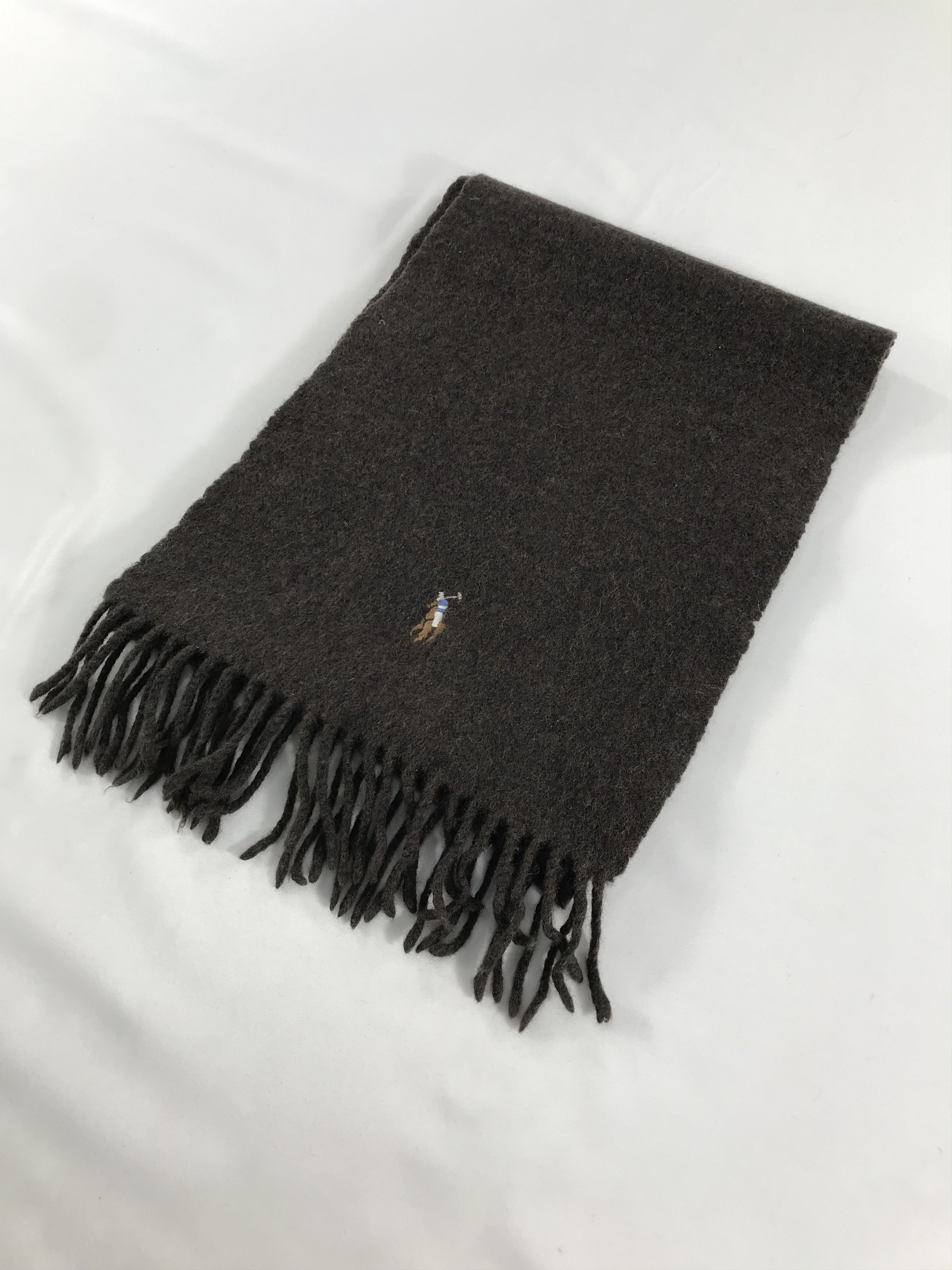 Polo Ralph Lauren Polo Ralph Lauren Plain Wool Scarf Muffler V83 Size ONE SIZE - 3 Thumbnail