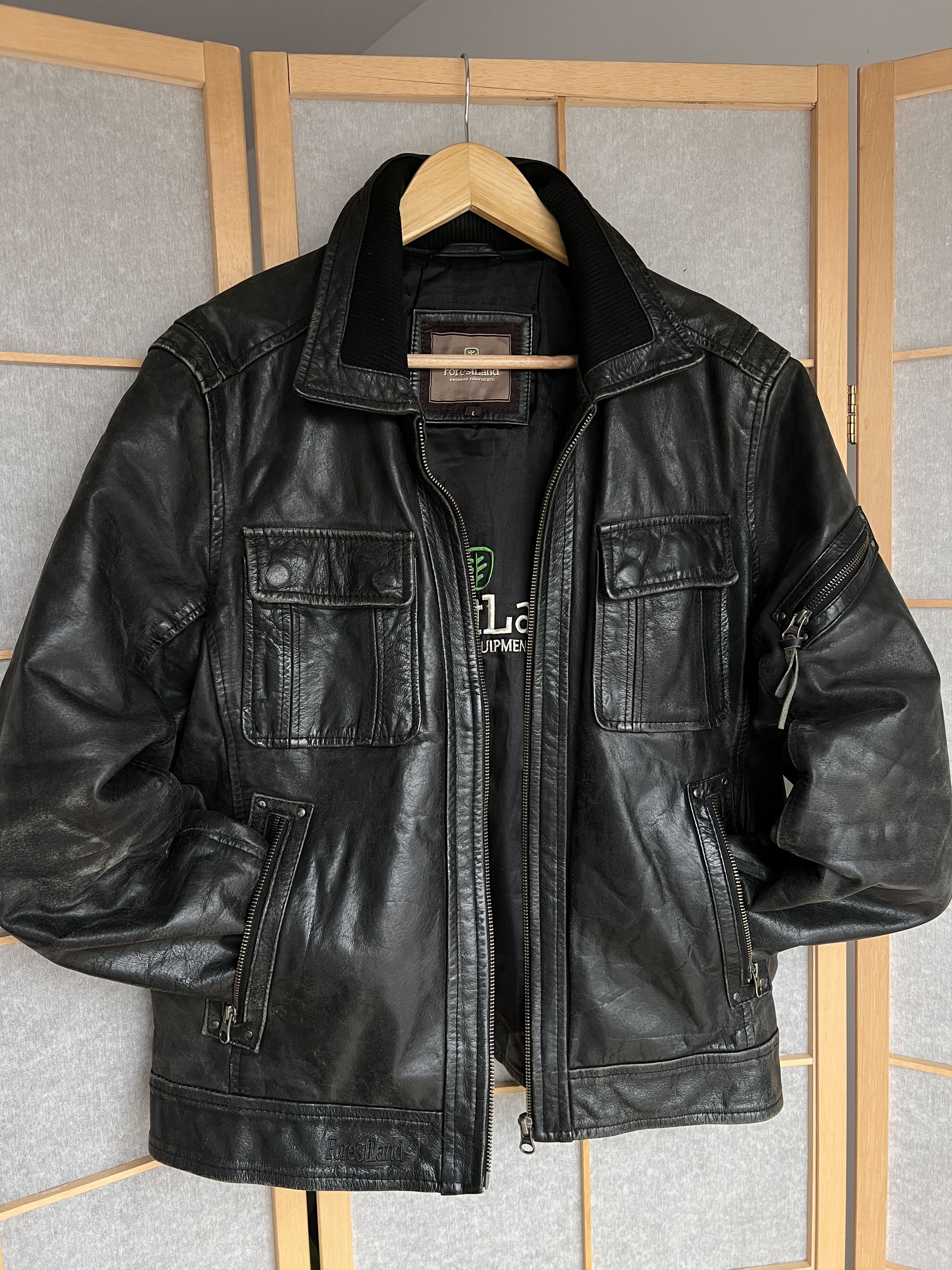 Diesel Leather jacket multipocket opium rick owens balenciaga style Size US L / EU 52-54 / 3 - 7 Thumbnail