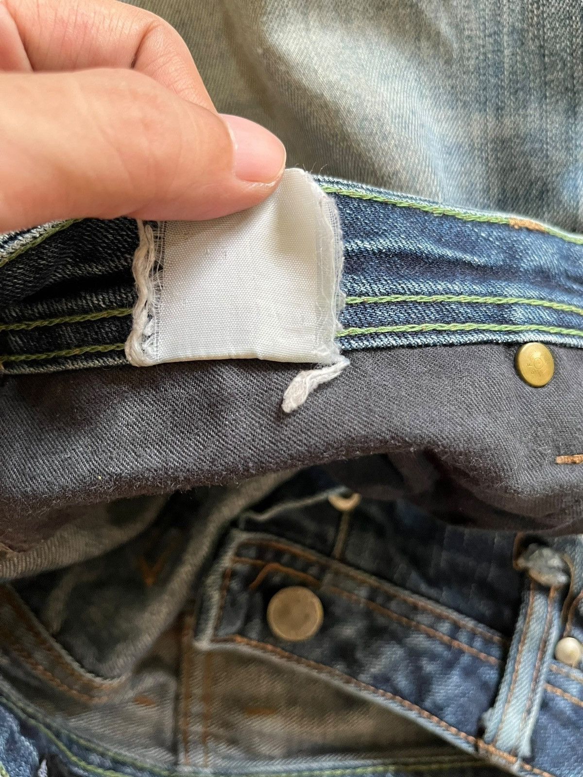 Japanese Brand Vintage Japanese Brand Fade Wash Distressed Flared Jeans Size US 30 / EU 46 - 10 Thumbnail