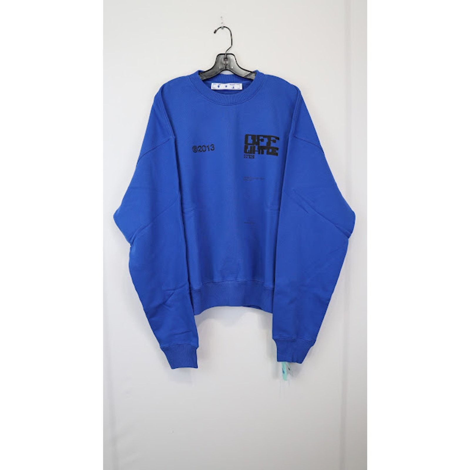 Off-White o1rshd1 Tech Marker Over Crewneck in Blue Black Size US S / EU 44-46 / 1 - 3 Thumbnail