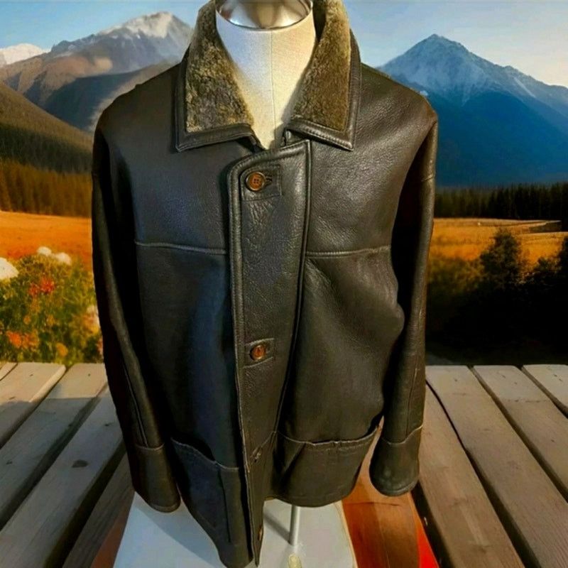 Utex Design Full Brown Shearling Size XL