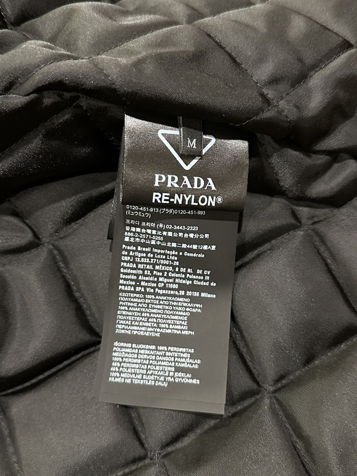 Prada Prada Tech Re-Nylon Padded Cargo Pocket Black Jacket Size US M / EU 48-50 / 2 - 14 Thumbnail