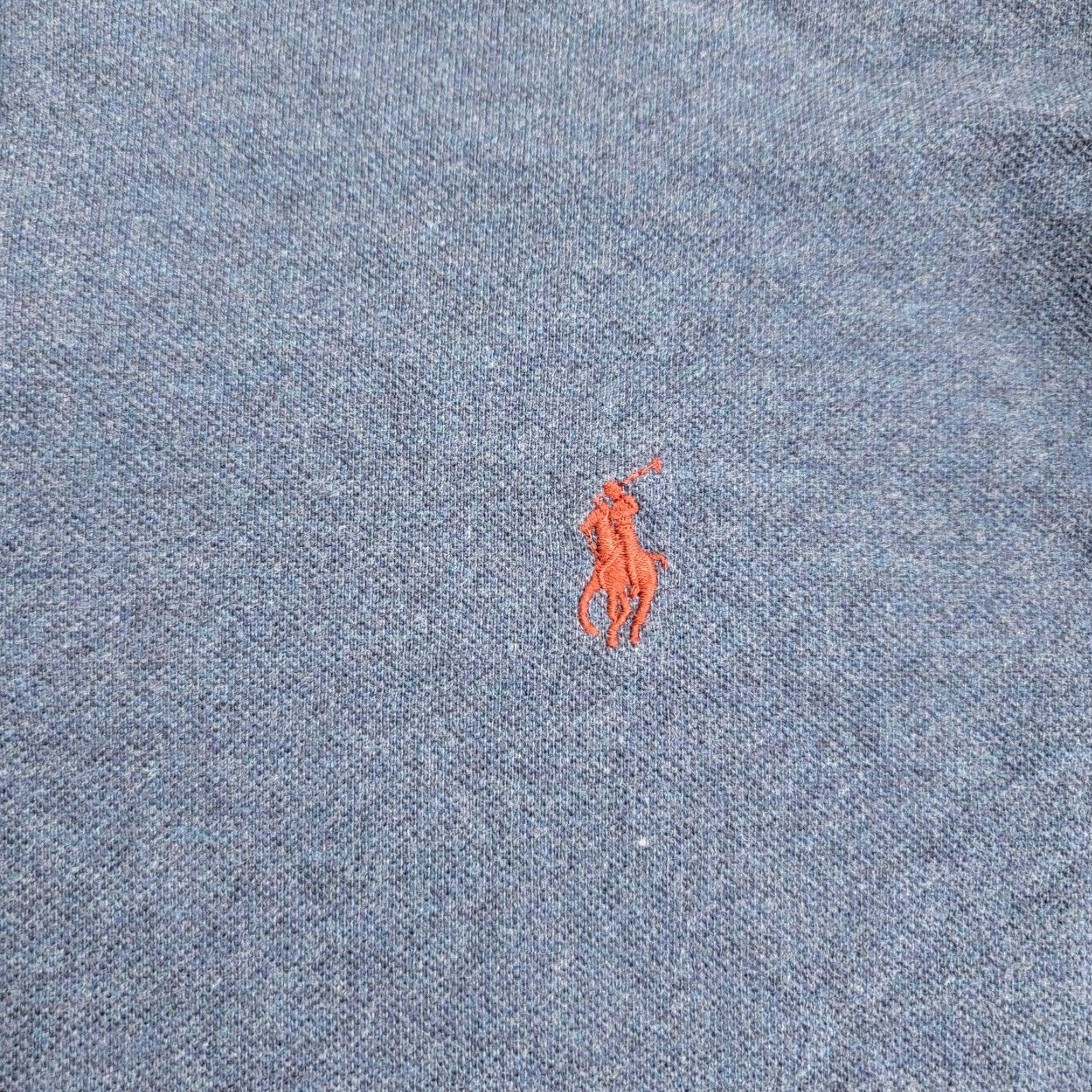 Polo Ralph Lauren VINTAGE Polo Ralph Lauren Polo Shirt Mens XL Blue Long Sleeve Pony Logo Cotton Made USA Size US XL / EU 56 / 4 - 4 Thumbnail