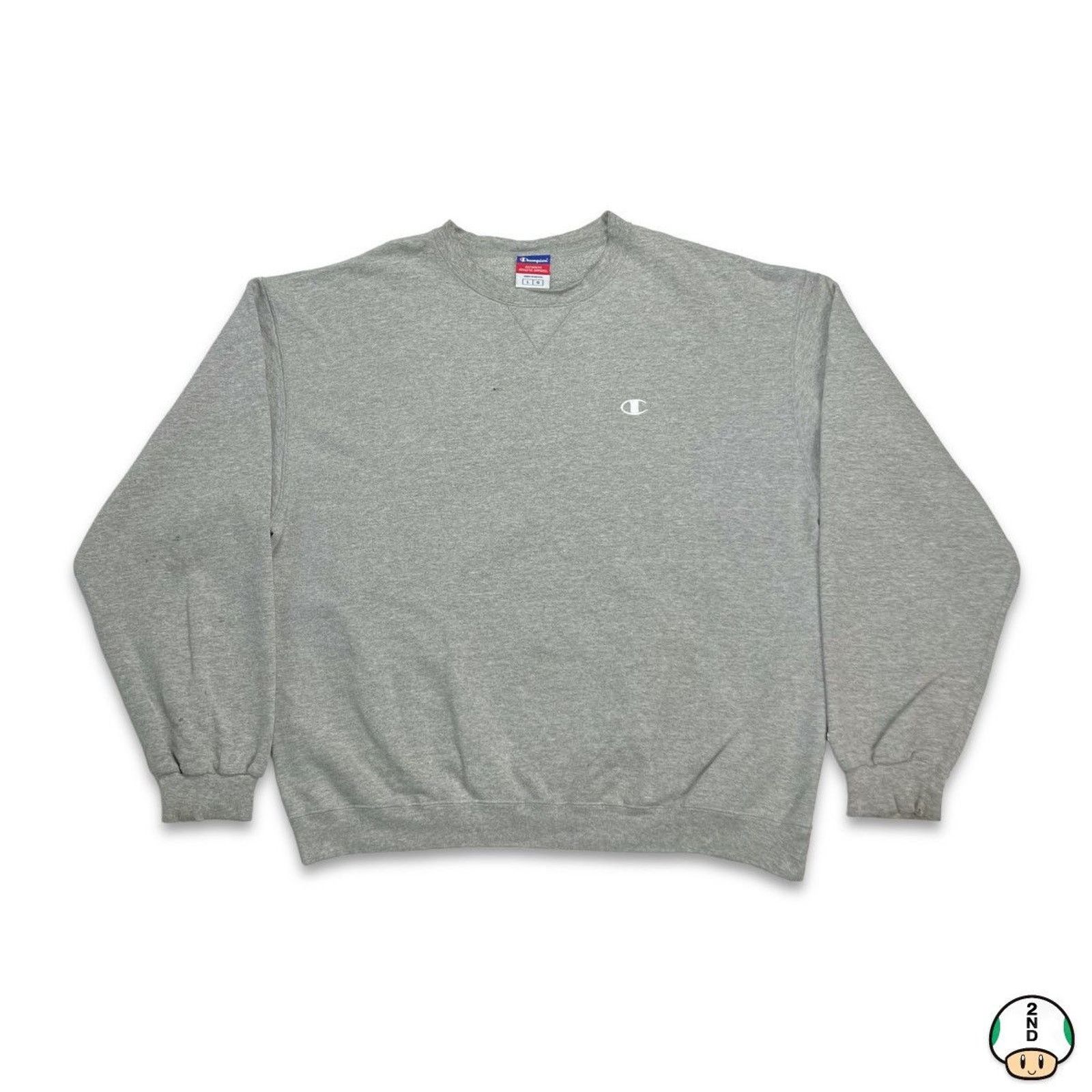 Champion × Vintage Champion Sweatshirt Large Gray C Logo Athleticwear Pullover Size US L / EU 52-54 / 3 - 1 Thumbnail