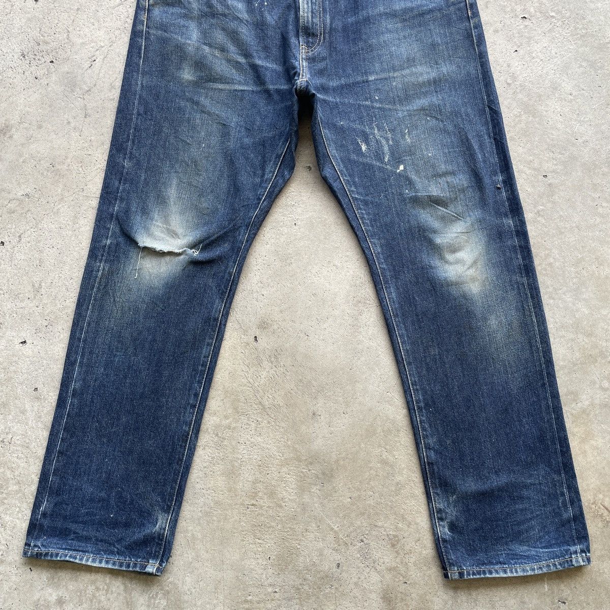 Japanese Brand Vintage Japanese Selvedge Jeans Faded Distressed Denim Pants Size US 34 / EU 50 - 4 Thumbnail