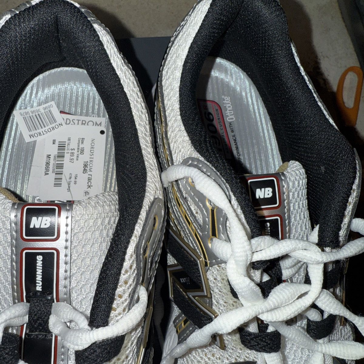 New Balance New Balance 1906R White metallic Silver Gold 10.5 M1906RA Size US 10.5 / EU 43-44 - 7 Thumbnail