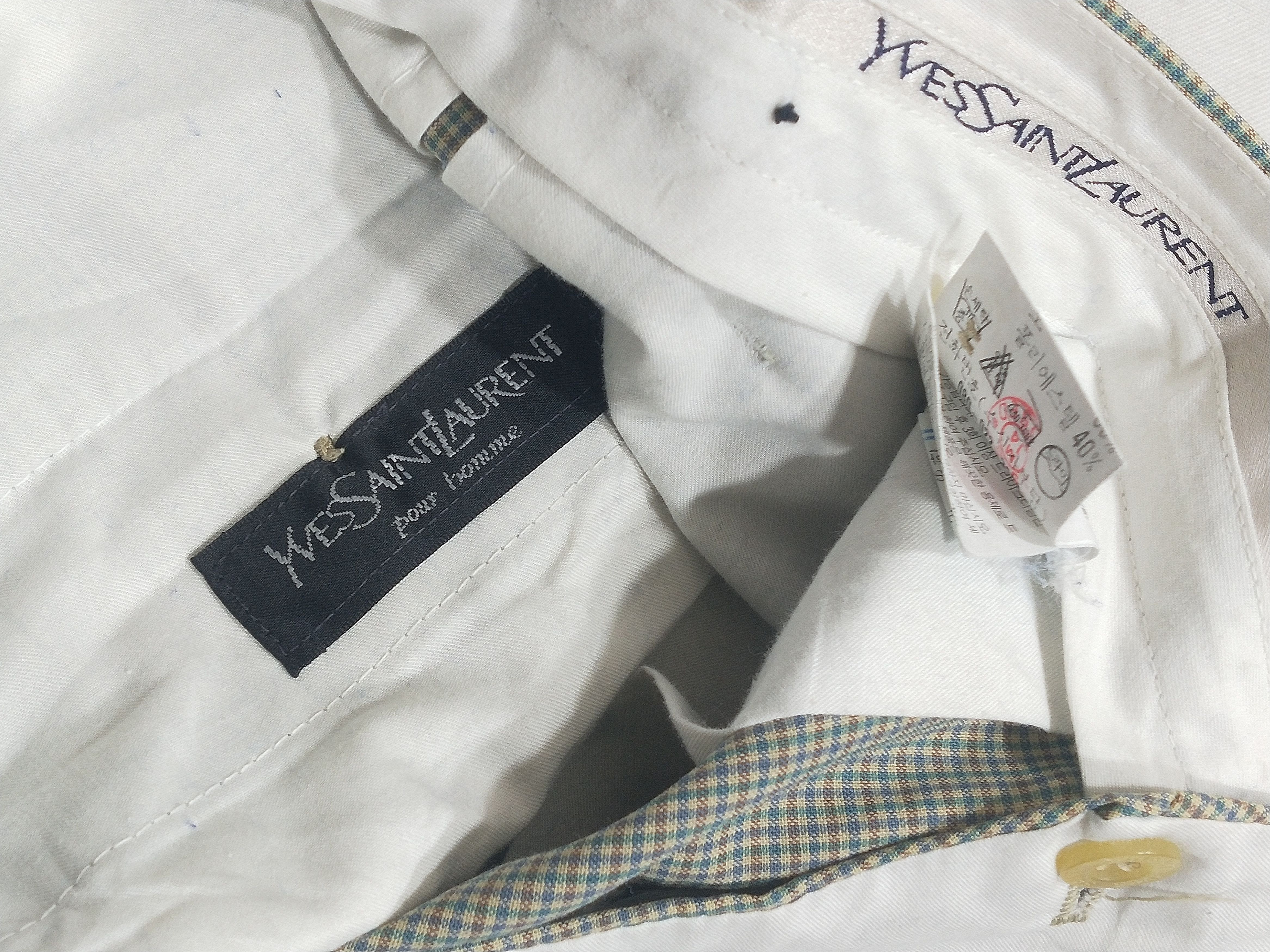 Yves Saint Laurent YSL Yves Saint Laurent Pour Homme Vintage Tartan Pants Size US 30 / EU 46 - 5 Thumbnail