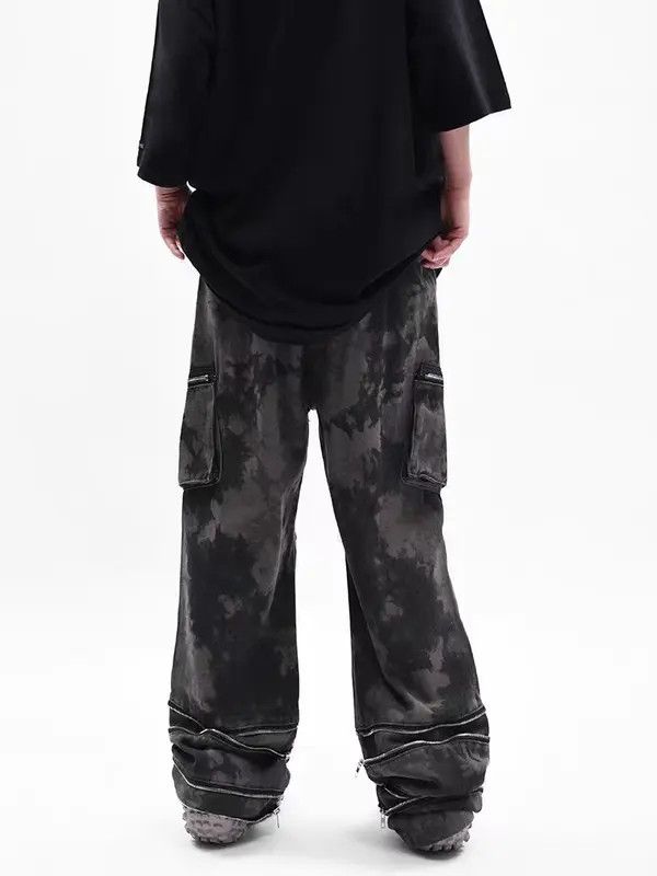 VIBE Retro zipper camouflage work casual trousers Size US 32 / EU 48 - 3 Thumbnail