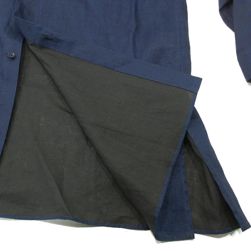 Yohji Yamamoto Yohji Yamamoto POUR HOMME Coated Double Collar Shirt Size US M / EU 48-50 / 2 - 5 Thumbnail