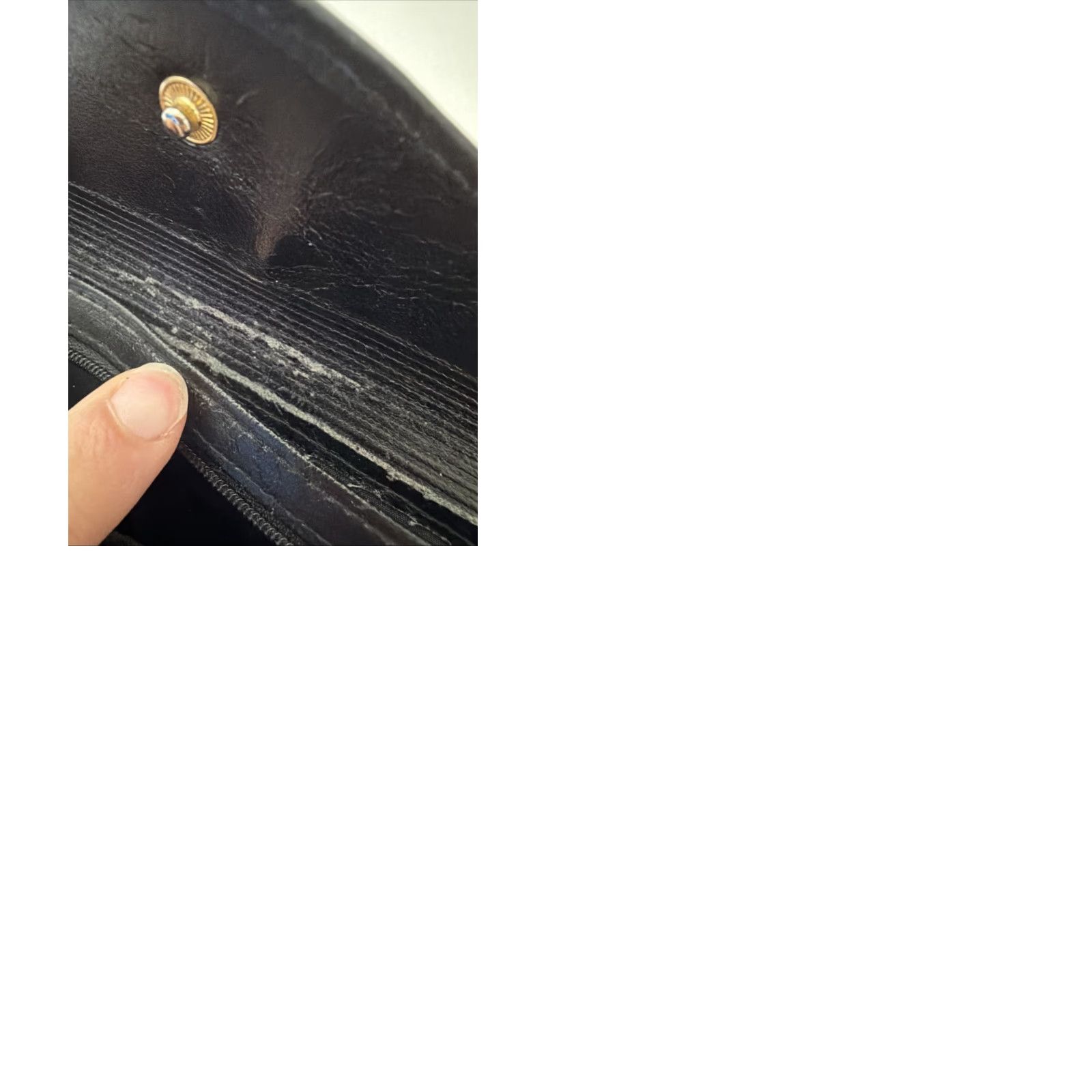 Vintage VINTAGE Buxton Leather wallet Black 7x4 With Coin Purse On Back Size ONE SIZE - 12 Thumbnail