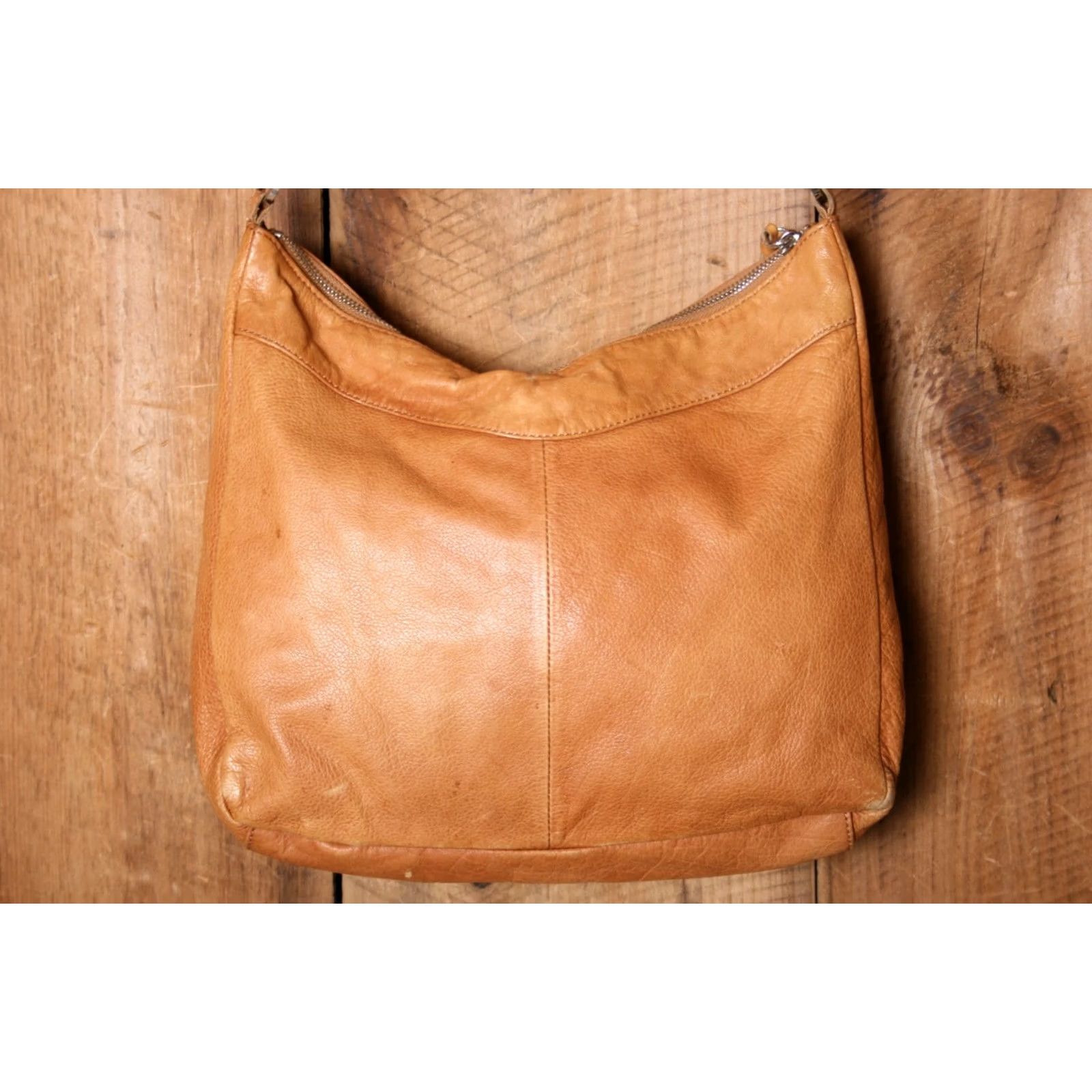 Vintage MARGOT Tan Woven Leather Shoulder Bag Women Medium Tan Leather Shoulder Bag Mens? Size ONE SIZE - 5 Thumbnail