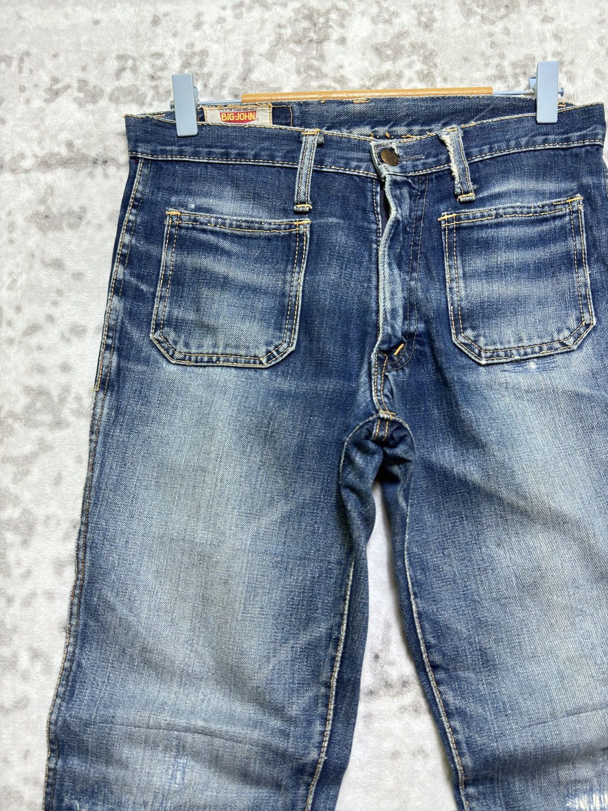 Big John Vintage Big John Distressed Talon Zip Release Hem Boot Cut Size US 30 / EU 46 - 4 Thumbnail