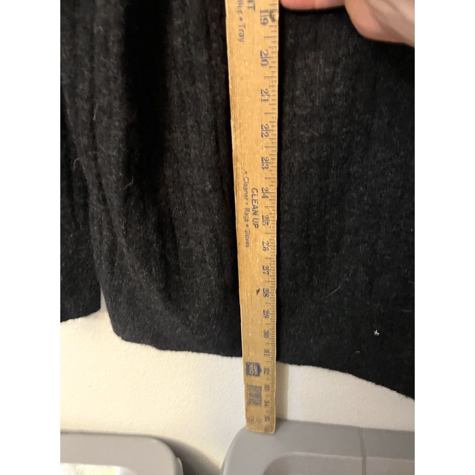 H&M VINTAGE H&M Sweater Women XS Dark Gray Mohair Wool Pullover Crew Neck Size XS / US 0-2 / IT 36-38 - 5 Thumbnail