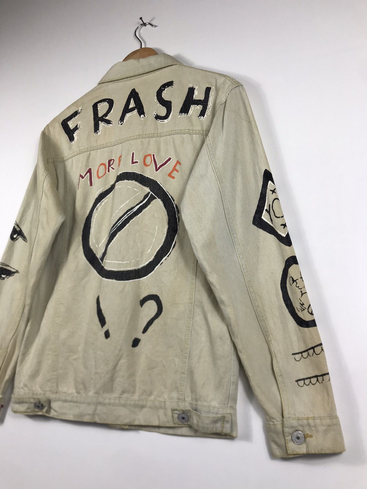 If Six Was Nine ⚡️Vintage Art Frash Lover Rock Button Denim Jacket Size M / US 6-8 / IT 42-44 - 12 Thumbnail