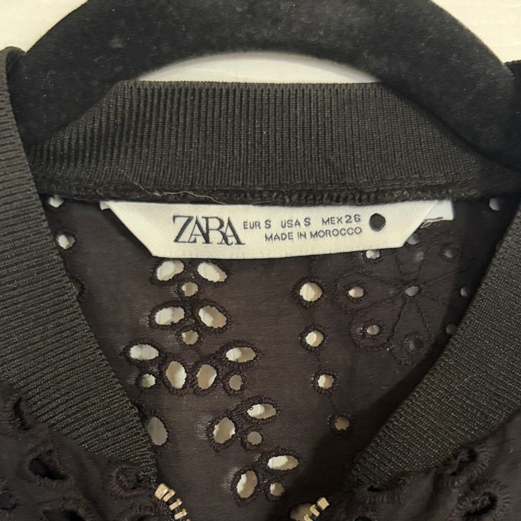 Zara Zara Embroidered Eyelet Bomber Jacket | EUC | Sz S Size S / US 4 / IT 40 - 5 Thumbnail