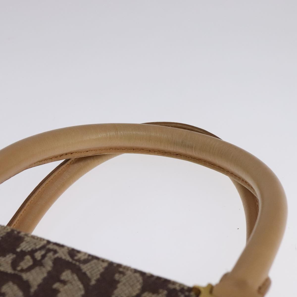 Dior DIOR Trotter Canvas Hand Bag Brown Gold Size ONE SIZE - 8 Thumbnail