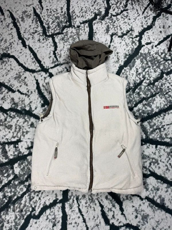 Other Vintage puffer vest brown white double-sided fleece S Size US S / EU 44-46 / 1 - 1 Thumbnail