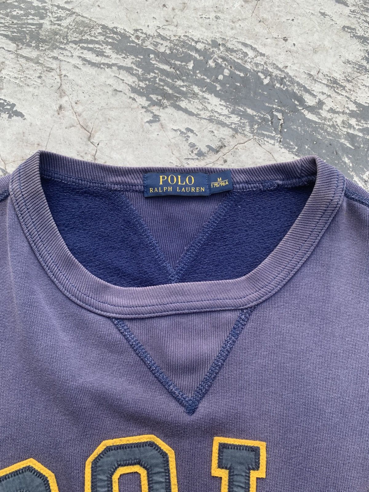 Polo Ralph Lauren Vtg Double V Polo Ralph Laurent Crewneck Grunge Size US M / EU 48-50 / 2 - 5 Thumbnail