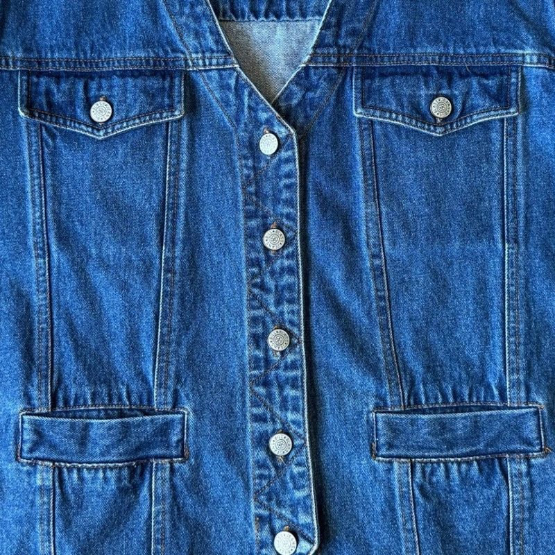 Vintage Vintage Bill Bass jean blue denim vest 1X Size XL / US 12-14 / IT 48-50 - 12 Thumbnail