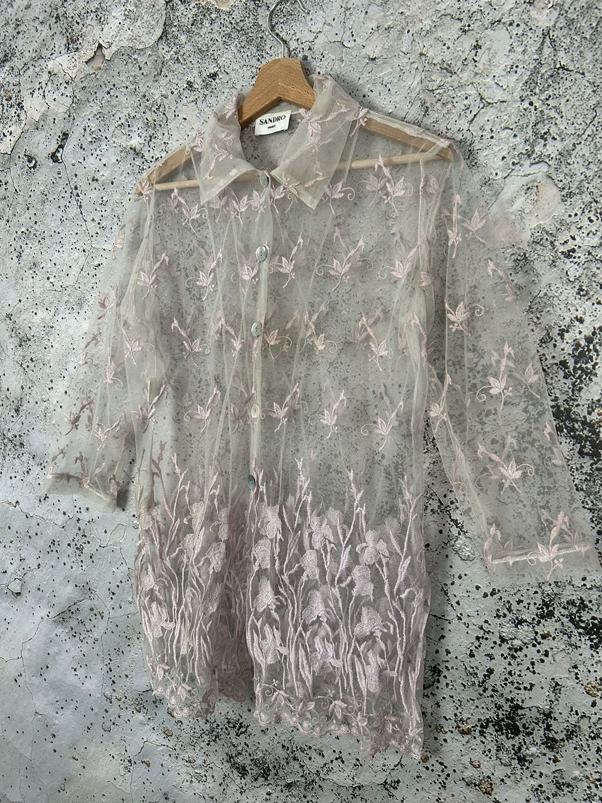 Designer × Sandro Vintage Sandro Paris Avantgarde Archival Luxury Designer 90s Size L / US 10 / IT 46 - 2 Thumbnail